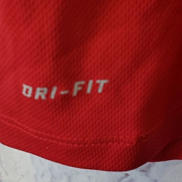 NIKE DRI-FIT Activewear Classic Crewneck Tee Red XXL - Picture 4 of 6